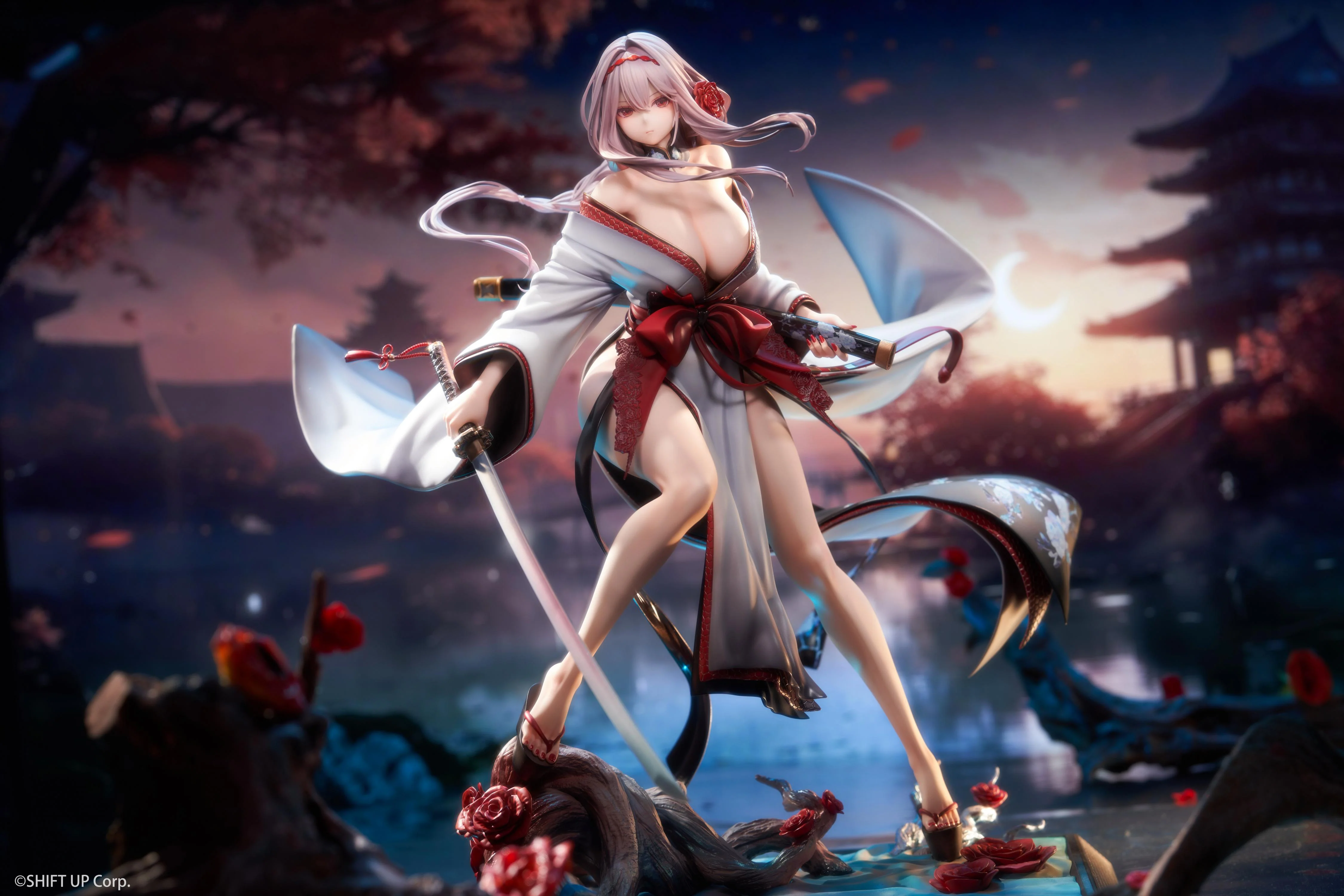 [Pre-order] Goddess of Victory: Nikke - Scarlet: Black Shadow (Longing Flower Ver) 1/4 Scale Figure Hobbysakura - Image 6