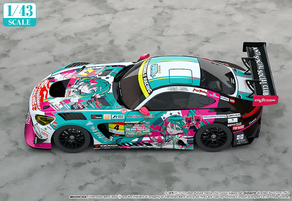 [Pre-order] Hatsune Miku - Hatsune Miku AMG 1/43 Car (2025 Season Opening Ver.) GOODSMILE RACING - Image 2