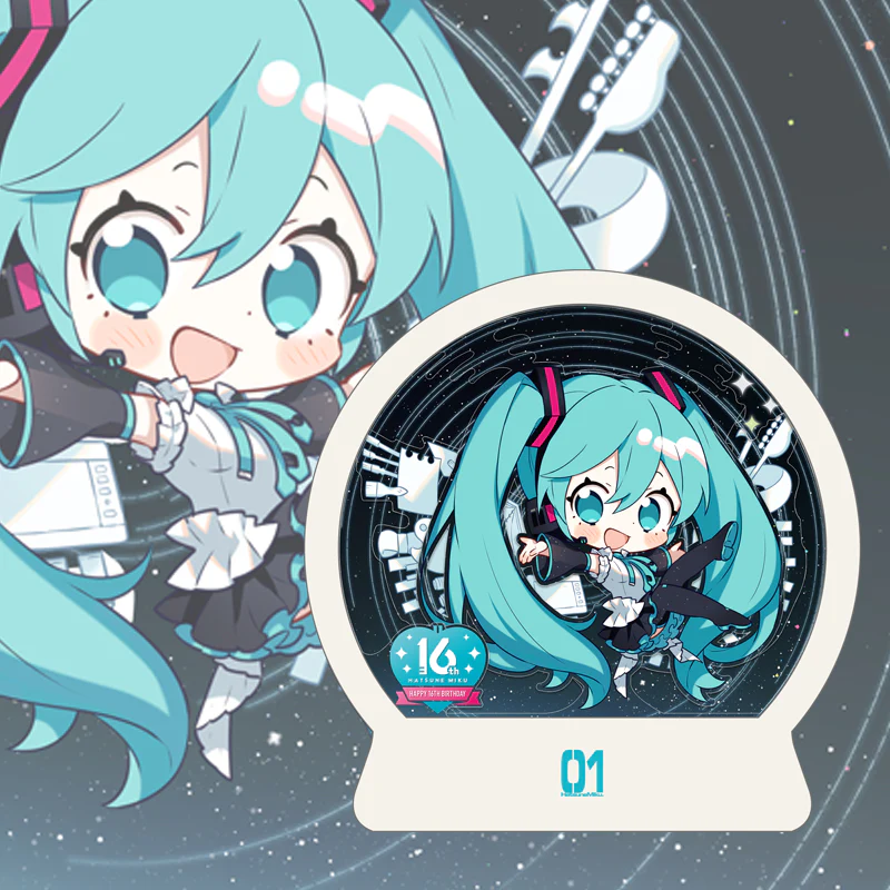 Hatsune Miku -  Hatsune Miku (Moeyu 16th Anniversary Ver.) Commemorative Paper Sculpture Night Lamp Moeyu