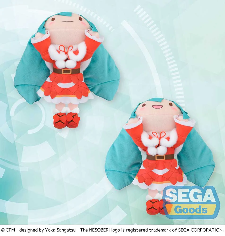 [Pre-order] Hatsune Miku -  Hatsune Miku (Christmas 2024 Ver.) NESOBERI Plushie SEGA - Image 3