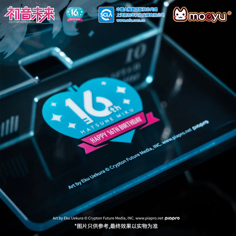 [Pre-order] Hatsune Miku - Hatsune Miku (Moeyu 16th Anniversary) Acrylic Phone Holder Moeyu - Image 4