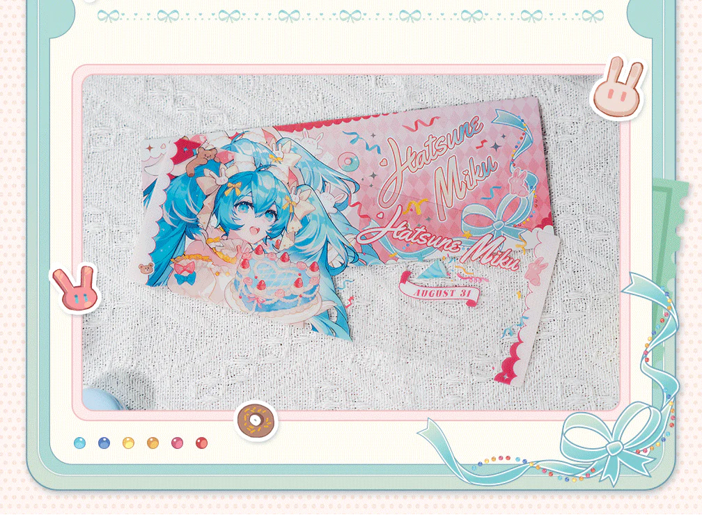 [Pre-order] Hatsune Miku - Hatsune Miku Sweet Dream Future Series Laser Ticket Set Moeyu - Image 2