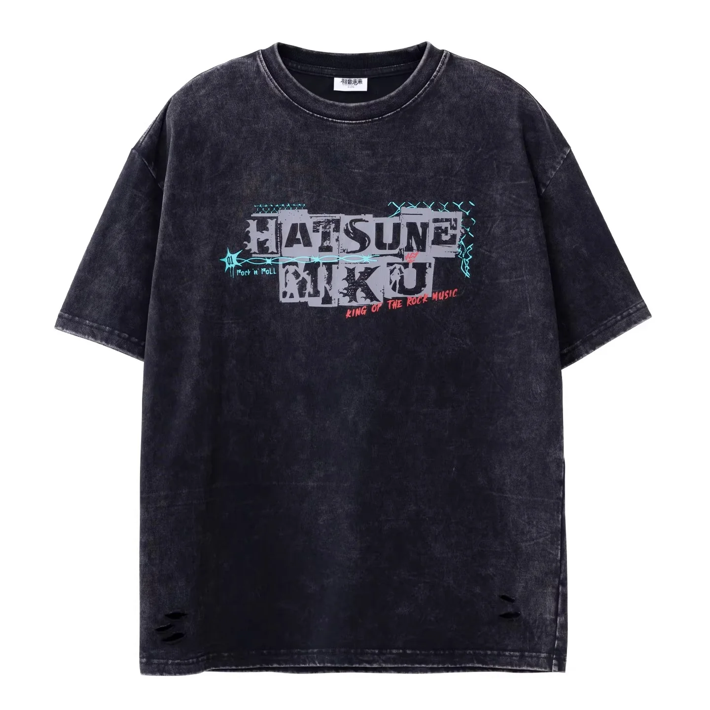 [Pre-order] Hatsune Miku - Hatsune Miku The Rock Music Series Washed T-shirt Moeyu - Image 5