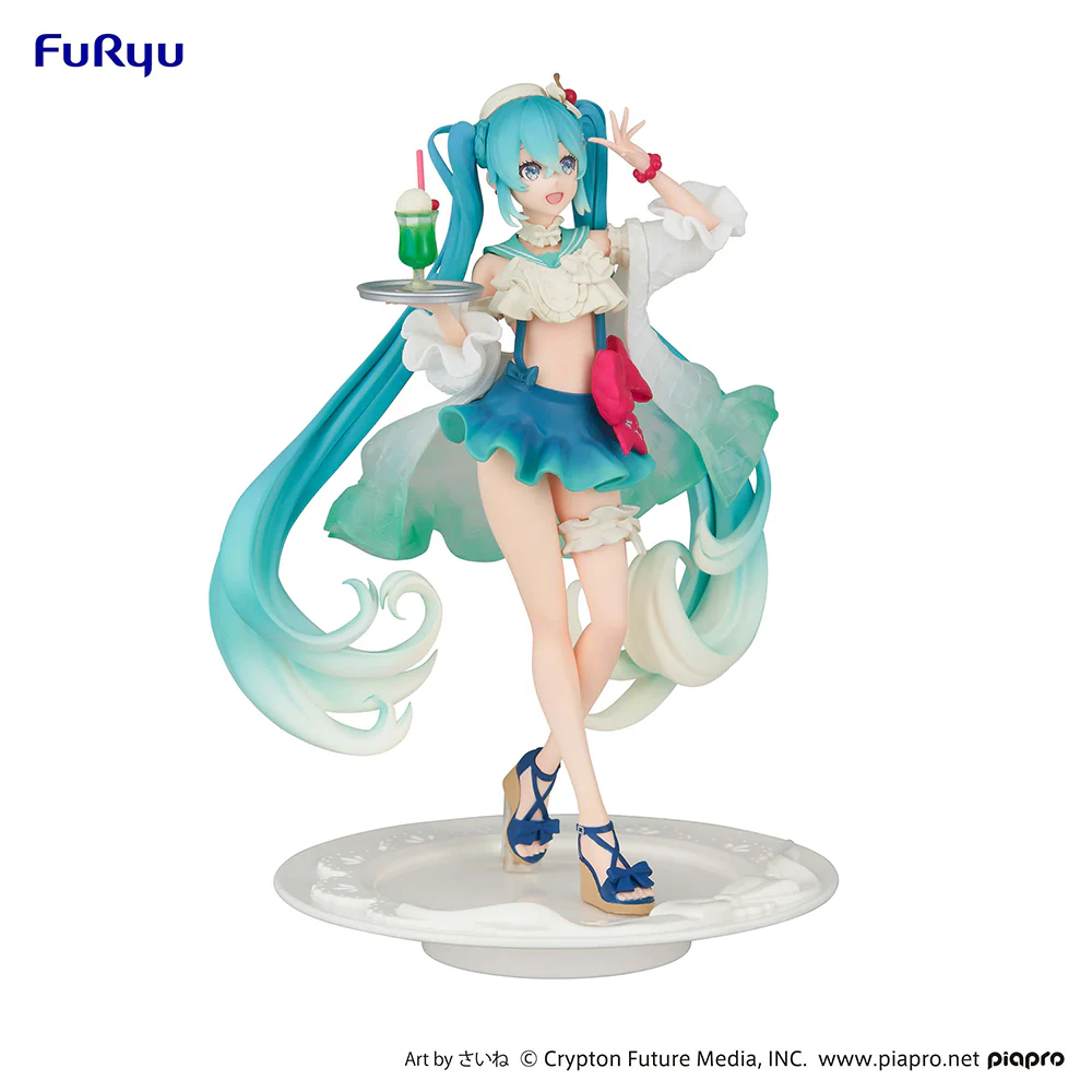 [Pre-order] Hatsune Miku - Hatsune Miku(Melon Soda Float Ver.) SweetSweets Series Exceed Creative Prize Figure FuRyu Corporation - Image 4