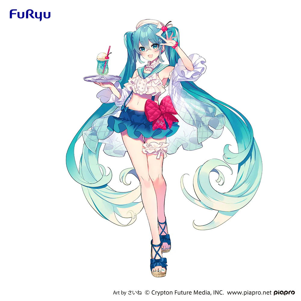 [Pre-order] Hatsune Miku - Hatsune Miku(Melon Soda Float Ver.) SweetSweets Series Exceed Creative Prize Figure FuRyu Corporation - Image 5