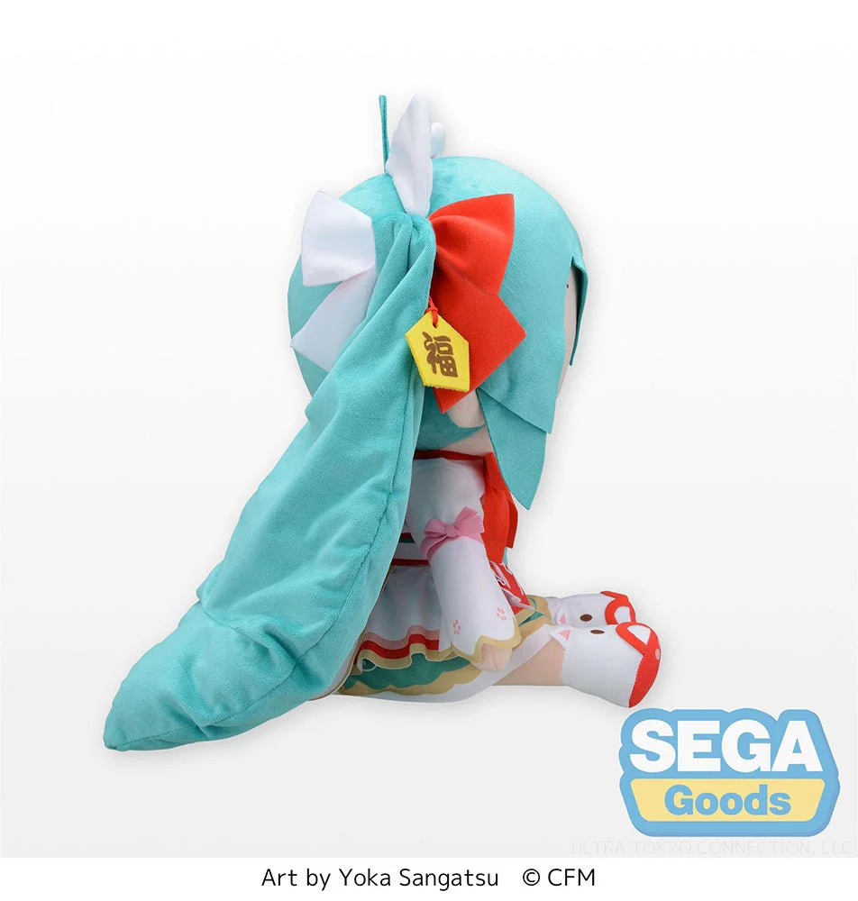 [Pre-order] Hatsune Miku - Maneki Miku Fluffy Plush (LL) Big Plush Toy SEGA - Image 3