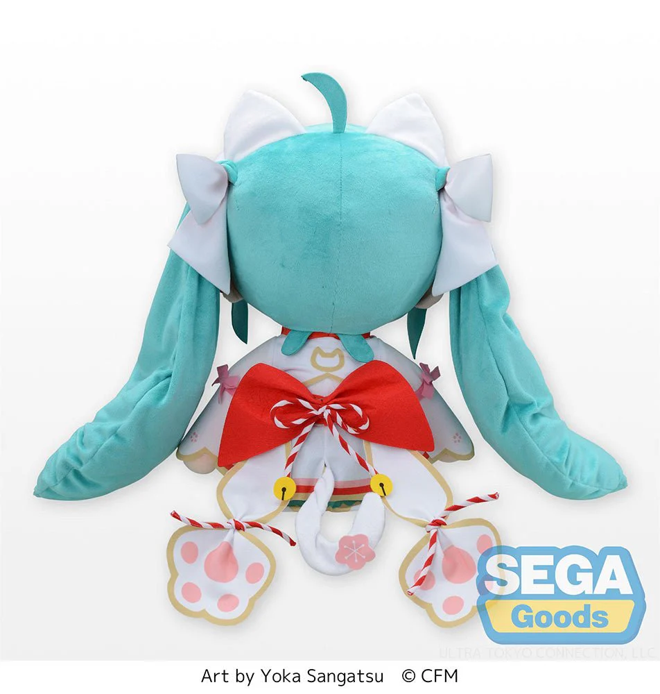 [Pre-order] Hatsune Miku - Maneki Miku Fluffy Plush (LL) Big Plush Toy SEGA - Image 4