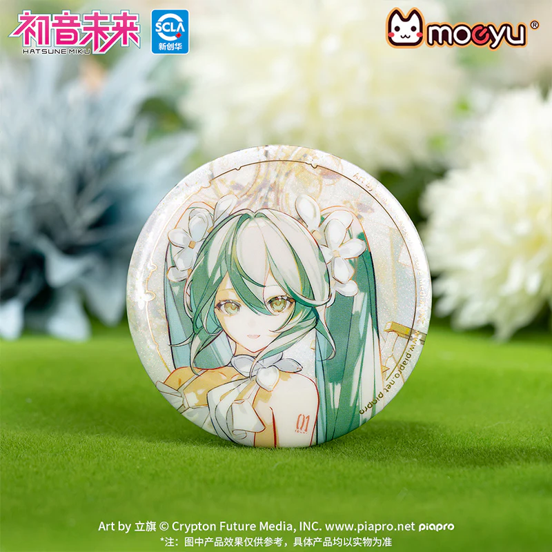 [Pre-order] Hatsune Miku - Summer Blossom Series Badge Moeyu - Image 2