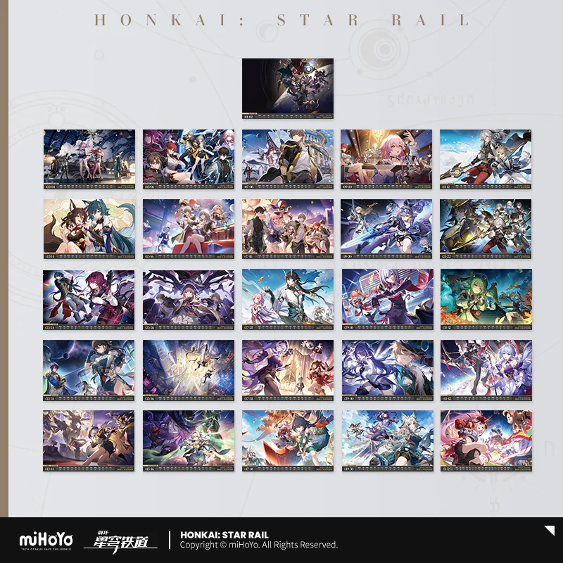 [Pre-order] Honkai: Star Rail - 2025 Desk Calendar miHoYo - Image 3