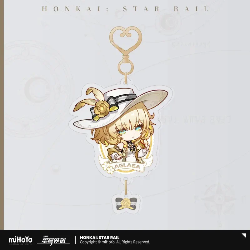 [Pre-order] Honkai: Star Rail - Aglaea & Tribbie Express Travel Notes Chibi Acrylic Keychain miHoYo - Image 3
