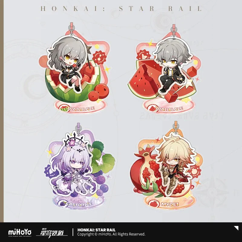 [Pre-order] Honkai: Star Rail - Fruity Summer Series Chibi Acrylic Keychian miHoYo