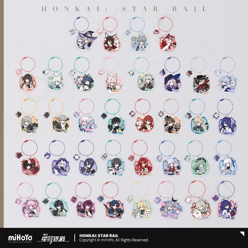 Honkai: Star Rail - Little Cat Series Chibi Acrylic Keychain miHoYo - Image 2