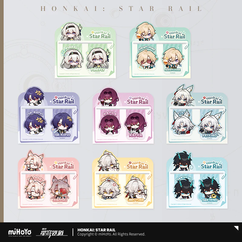 Honkai: Star Rail - Pom-Pom Gallery Soft Magnetic Bookmark Set miHoYo - Image 2
