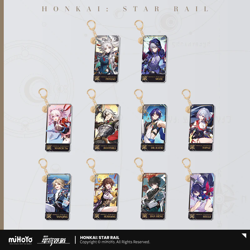 Honkai: Star Rail - The Hunt Path Character Acrylic Warp Artwork Acrylic Keychain miHoYo
