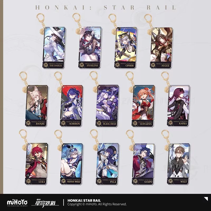 Honkai: Star Rail - The Nihility Path Character Acrylic Warp Artwork Acrylic Keychain miHoYo
