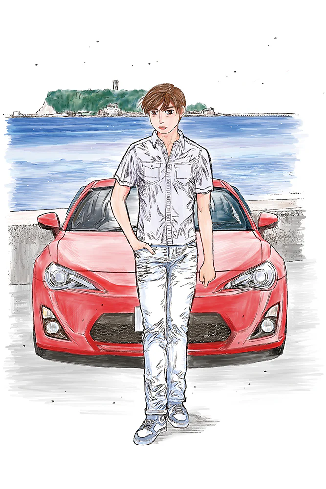 [Pre-order] Initial D - KATAGIRI KANATA ZN6 TOYOTA86 COMICS VOL.1 ODAWARA Pikes Peak Ver. Plastic Model Kit Aoshima - Image 4