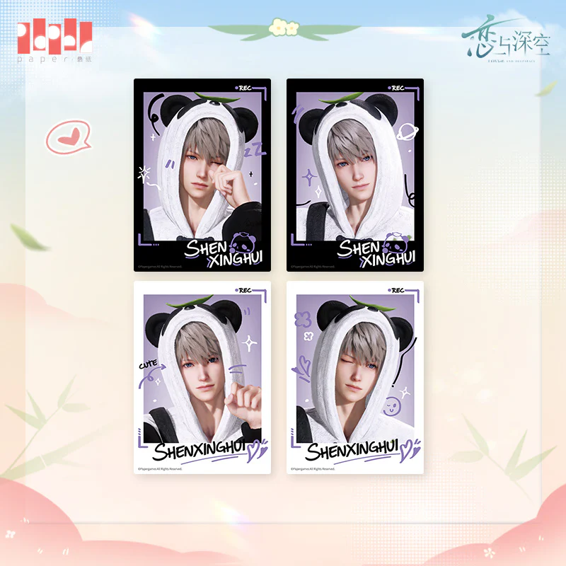 [Pre-order] Love and Deepspace - Panda Breeze Series Polaroid Set InFold Games - Image 3