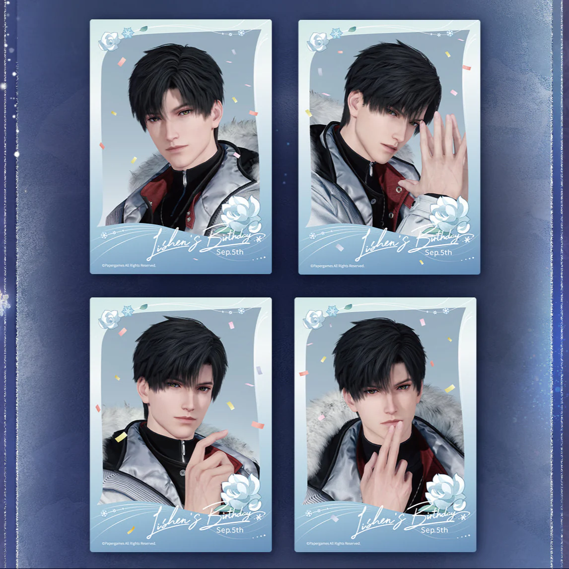 [Pre-order] Love and Deepspace - Zayne 2025 Birthday Dawnbreak Promise Series Polaroid Set InFold Games - Image 2