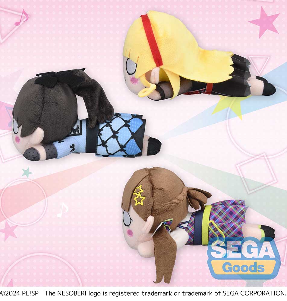 [Pre-order] Love Live! -  Sumire Heanna & Ren Hazuki & Kinako Sakurakoji (Brilliant Trilogy Vol.2) NESOBERI Plushie SEGA - Image 3