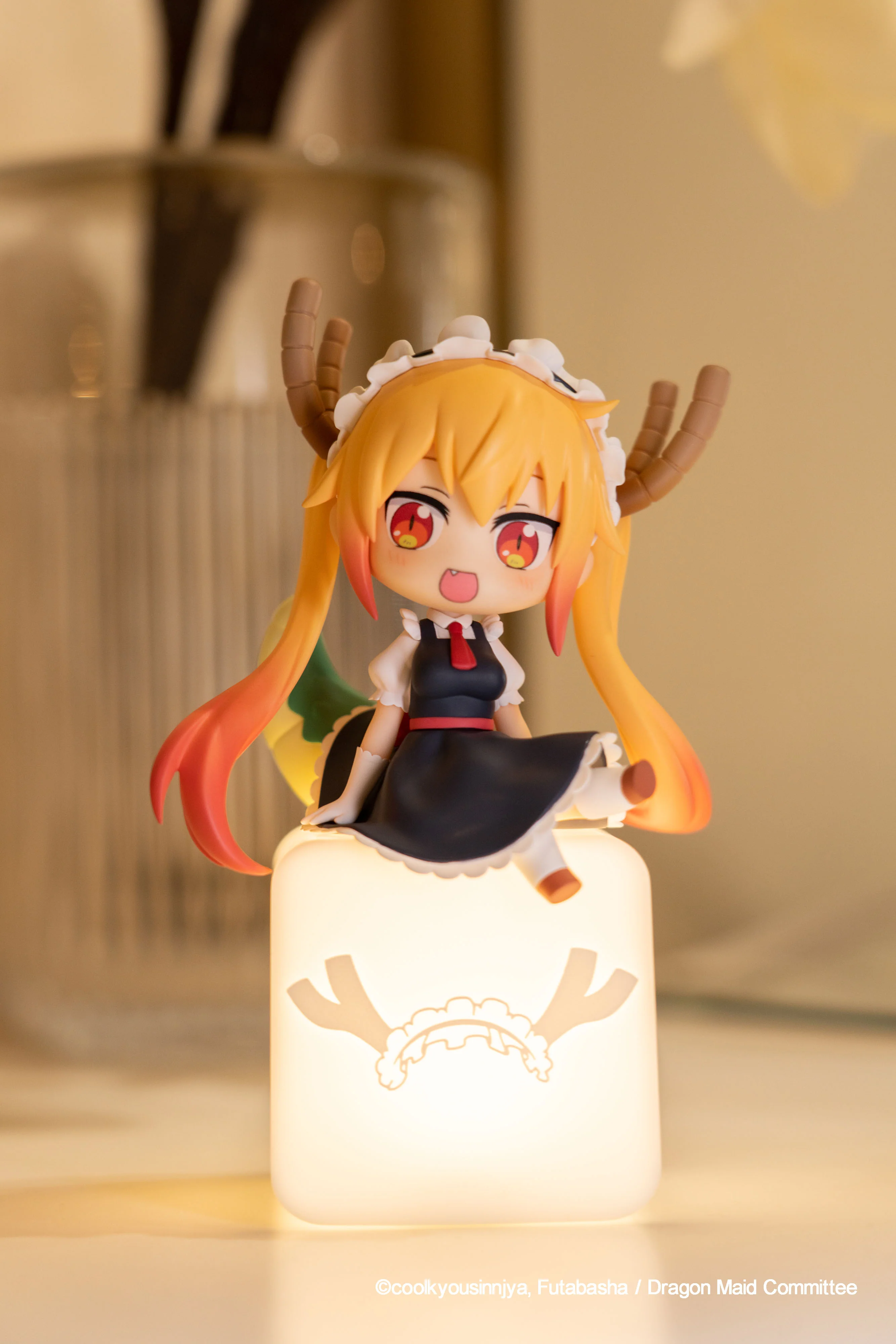 [Pre-order] Miss Kobayashi's Dragon Maid S - Tohru & Kanna Nightlight Chibi Figure ABC Animation - Image 8