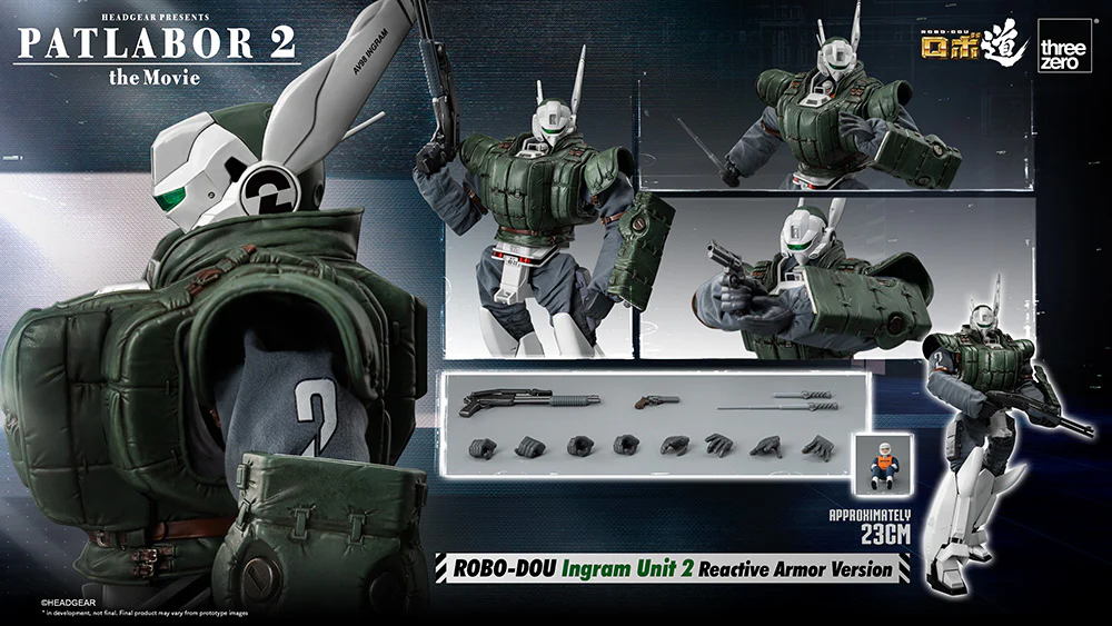 [Pre-order] Mobile Police Patlabor - ROBO-DOU Ingram Unit 2 Reactive Armor Version Action Figure threezero - Image 14