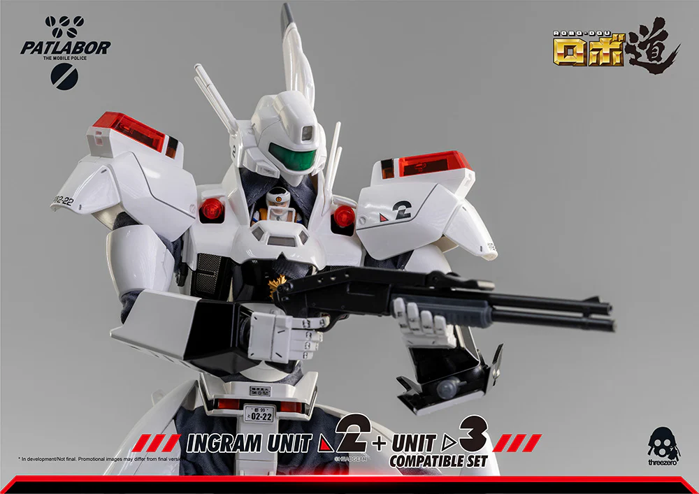 [Pre-order] Mobile Police Patlabor - ROBO‐DOU Ingram Unit 2 + Unit 3 Compatible Set Action Figure ThreeZero - Image 22