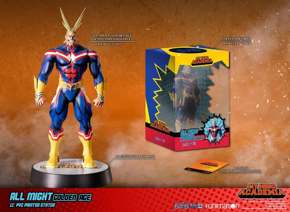 [Pre-order] My Hero Academia - All Might (Golden Age&Casual Wear) PVC Statue Action Figure First 4 Figures - Image 5