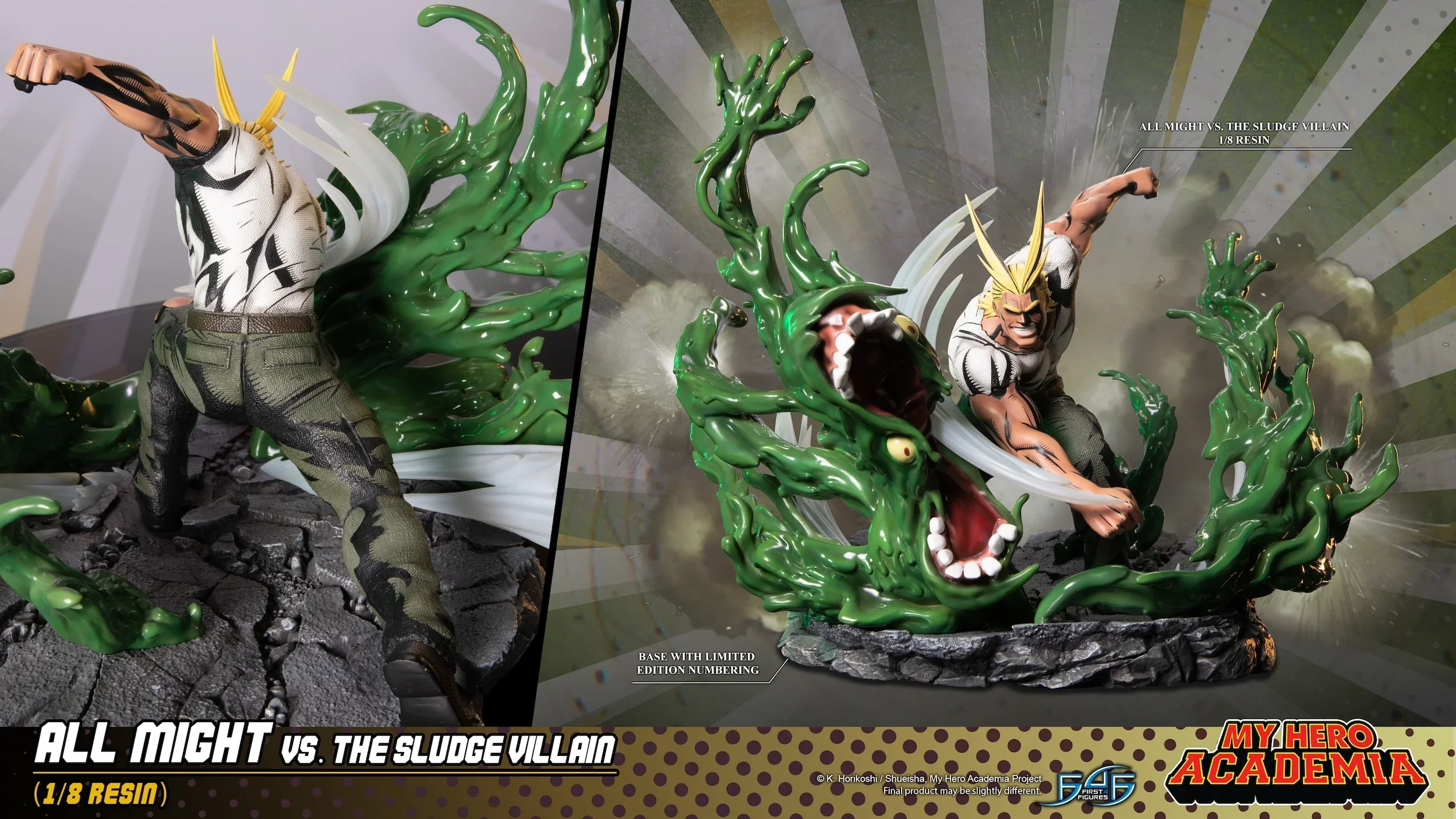 [Pre-order] My Hero Academia - All Might Vs. The Sludge Villain Non Scale Figure First 4 Figures - Image 22