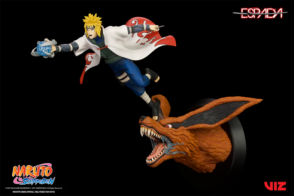[Pre-order] Naruto - Minato Namikaze & 9 Tailed Fox 1/8 Scale Walle Figure Espada Art - Image 3