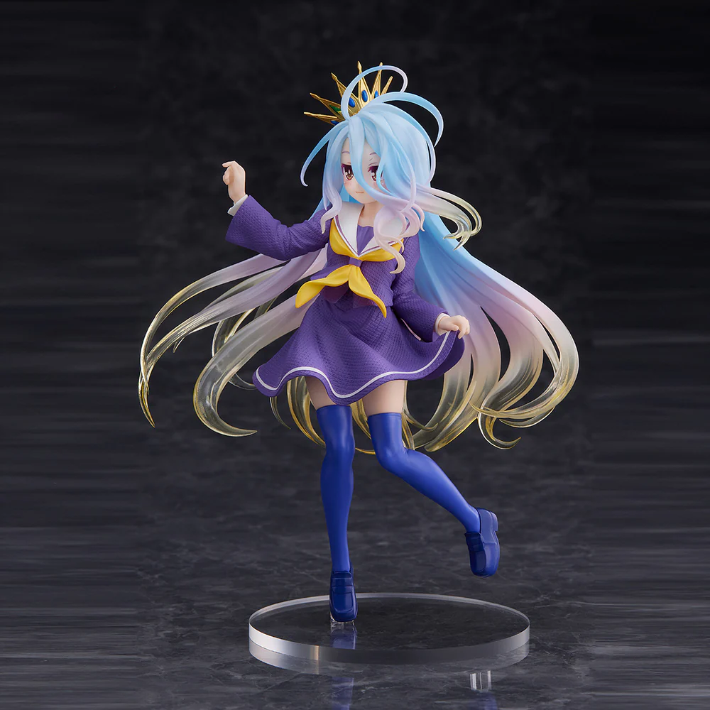 [Pre-order] No Game No Life - Shiro (Cat Ear School Uniform Ver.) Prize Figure Taito - Image 3