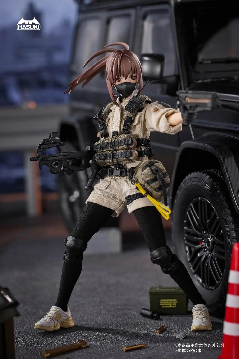 [Pre-order] Original Character - Pocket Art Series Pa006 Reizei Hiyo The Security 1/12 Scale Action Figure HASUKI - Image 10