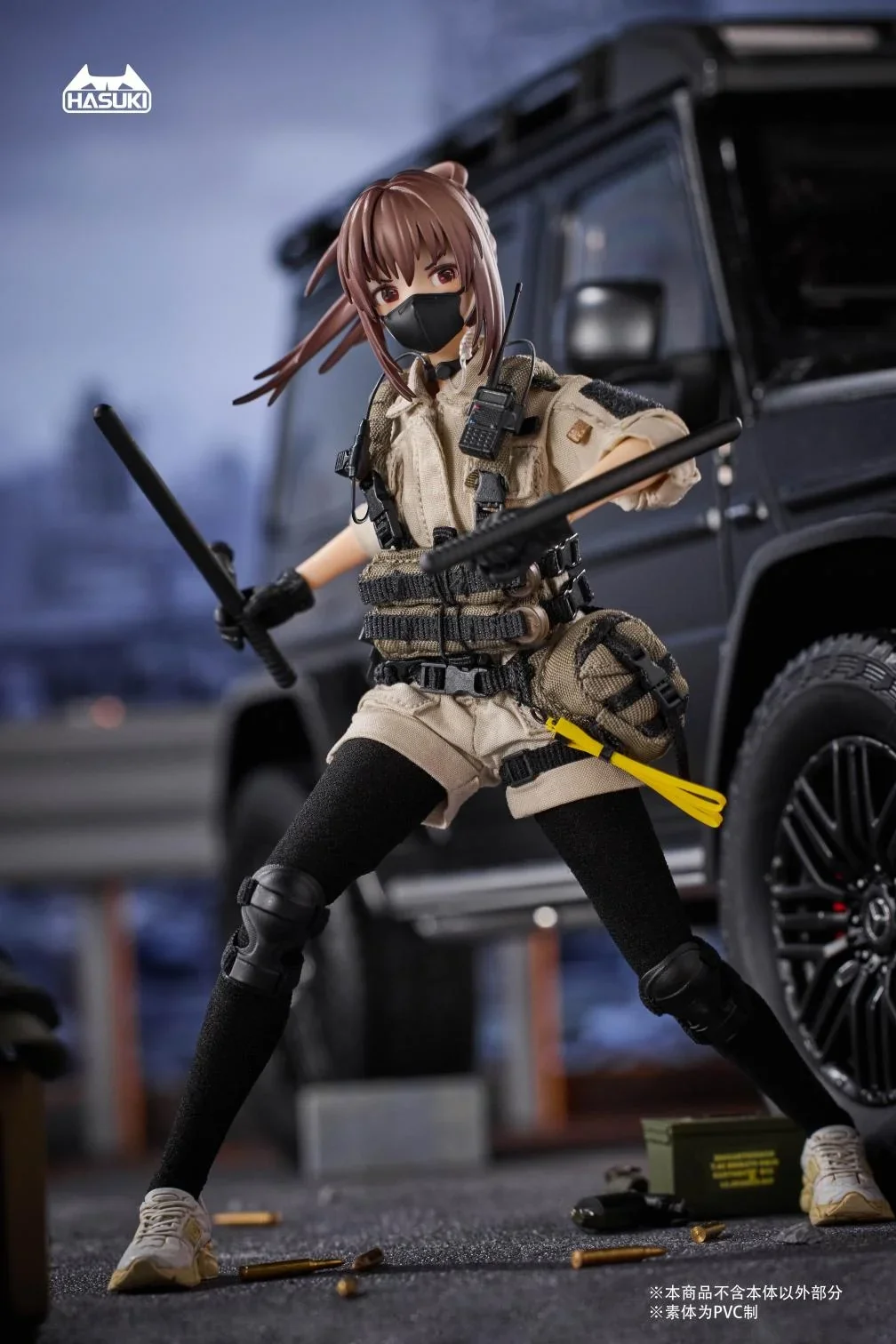 [Pre-order] Original Character - Pocket Art Series Pa006 Reizei Hiyo The Security 1/12 Scale Action Figure HASUKI - Image 3