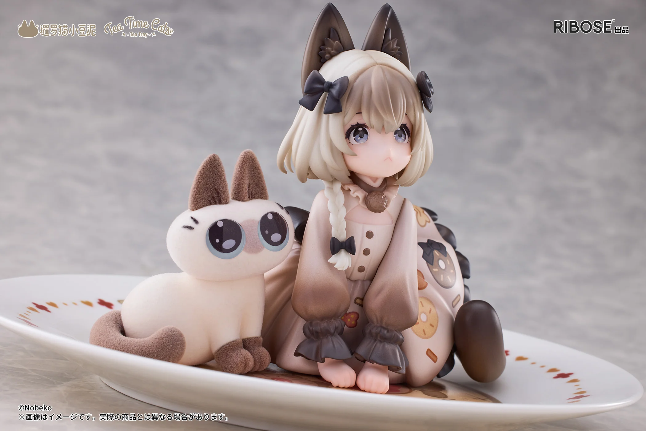 [Pre-order] Original Character - Tea Time Cats & Siamese Cat Azukisan DLC Series Mini Figure Set RIBOSE - Image 11