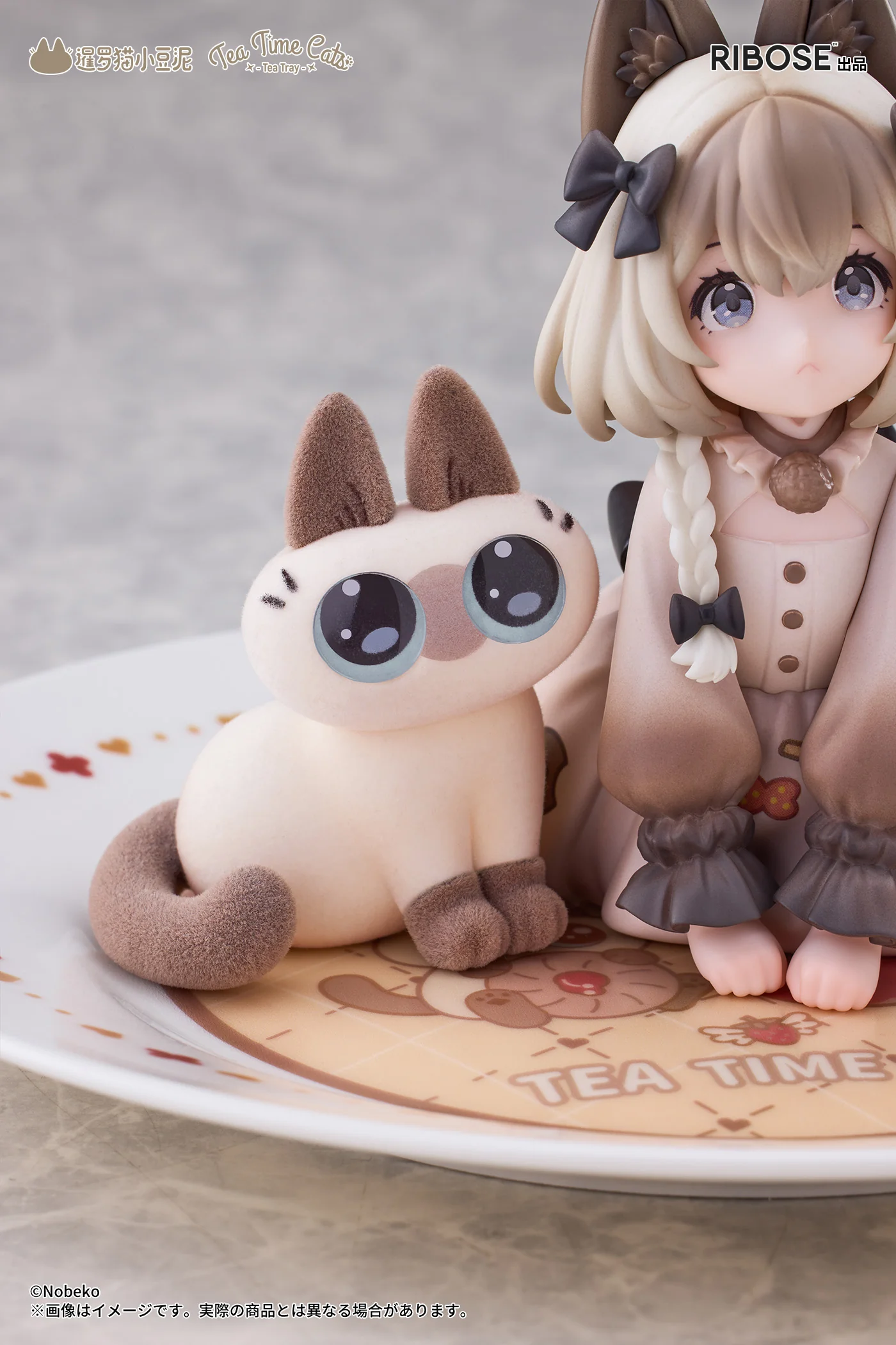 [Pre-order] Original Character - Tea Time Cats & Siamese Cat Azukisan DLC Series Mini Figure Set RIBOSE - Image 12