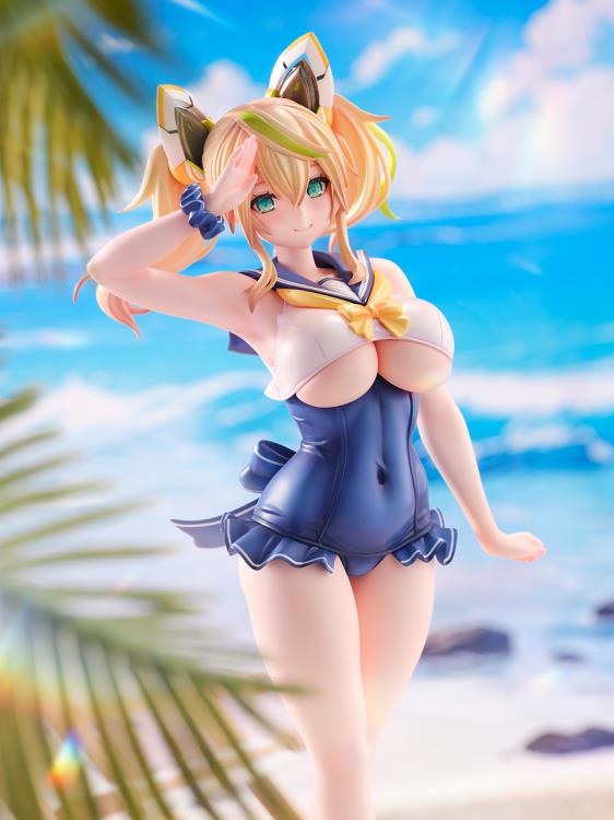 [Pre-order] Phantasy Star - Cool Breeze Gene & Blue Sea Annette (Summer Vacation Ver.) 1/7 Scale Figure Ami Ami X Amakuni - Image 11