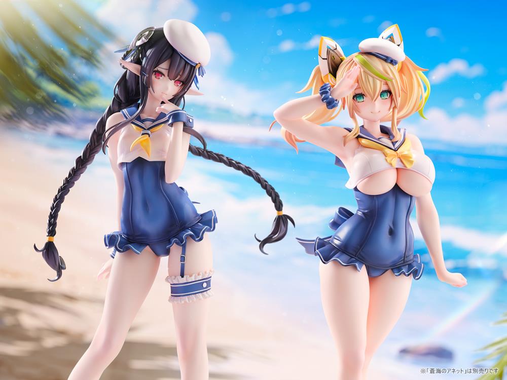[Pre-order] Phantasy Star - Cool Breeze Gene & Blue Sea Annette (Summer Vacation Ver.) 1/7 Scale Figure Ami Ami X Amakuni - Image 2