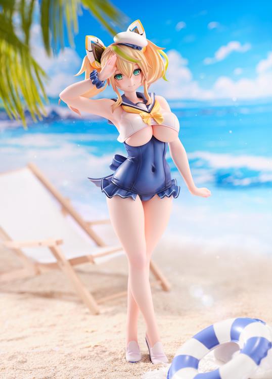 [Pre-order] Phantasy Star - Cool Breeze Gene & Blue Sea Annette (Summer Vacation Ver.) 1/7 Scale Figure Ami Ami X Amakuni - Image 6