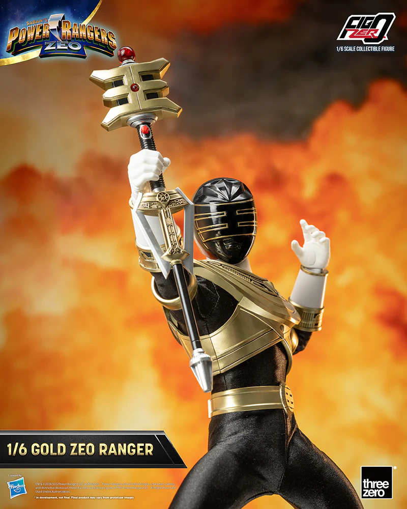 [Pre-order] Power Rangers - Gold Zeo Ranger 1/6 Scale Action Figure ThreeZero - Image 10