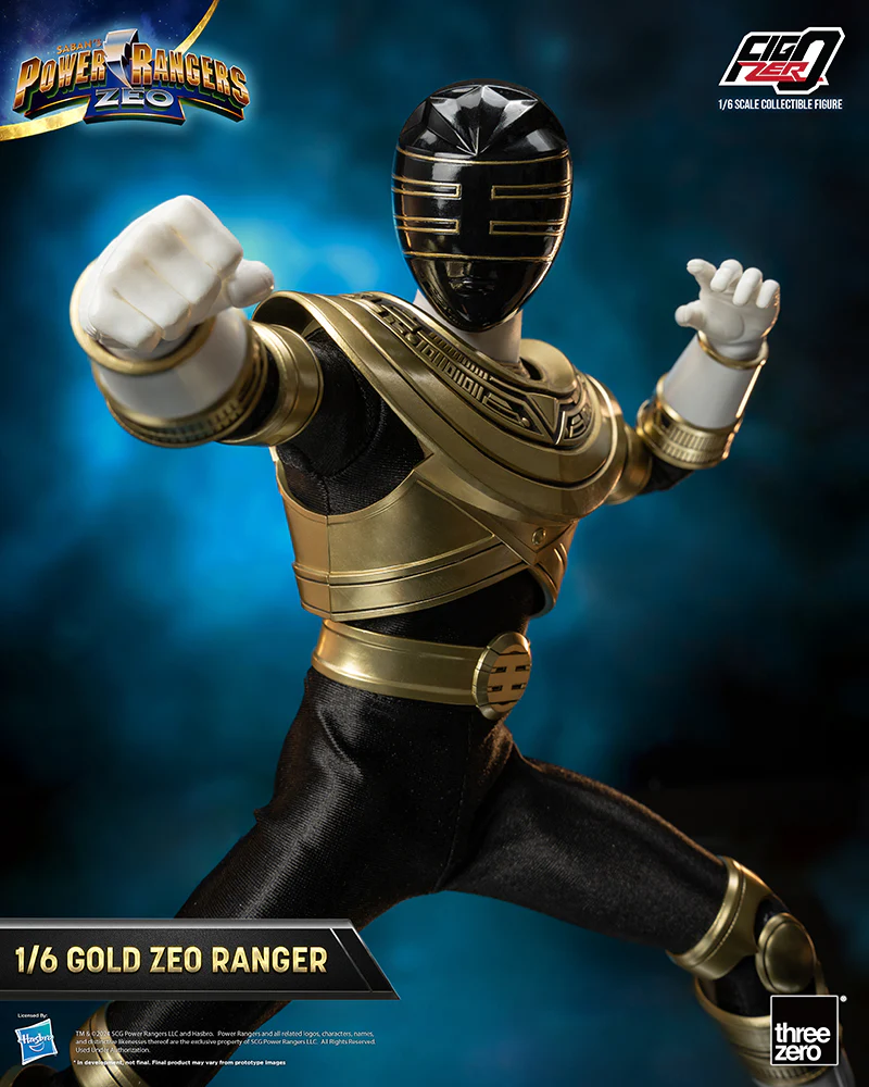 [Pre-order] Power Rangers - Gold Zeo Ranger 1/6 Scale Action Figure ThreeZero - Image 6