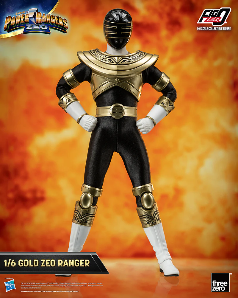 [Pre-order] Power Rangers - Gold Zeo Ranger 1/6 Scale Action Figure ThreeZero - Image 8