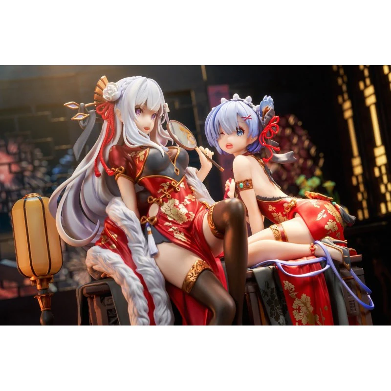 [Pre-order] Re:Zero - Rem & Emilia (Graceful Beauty 2024 New Year Ver.) 1/7 Scale Figure Kadokawa - Image 3