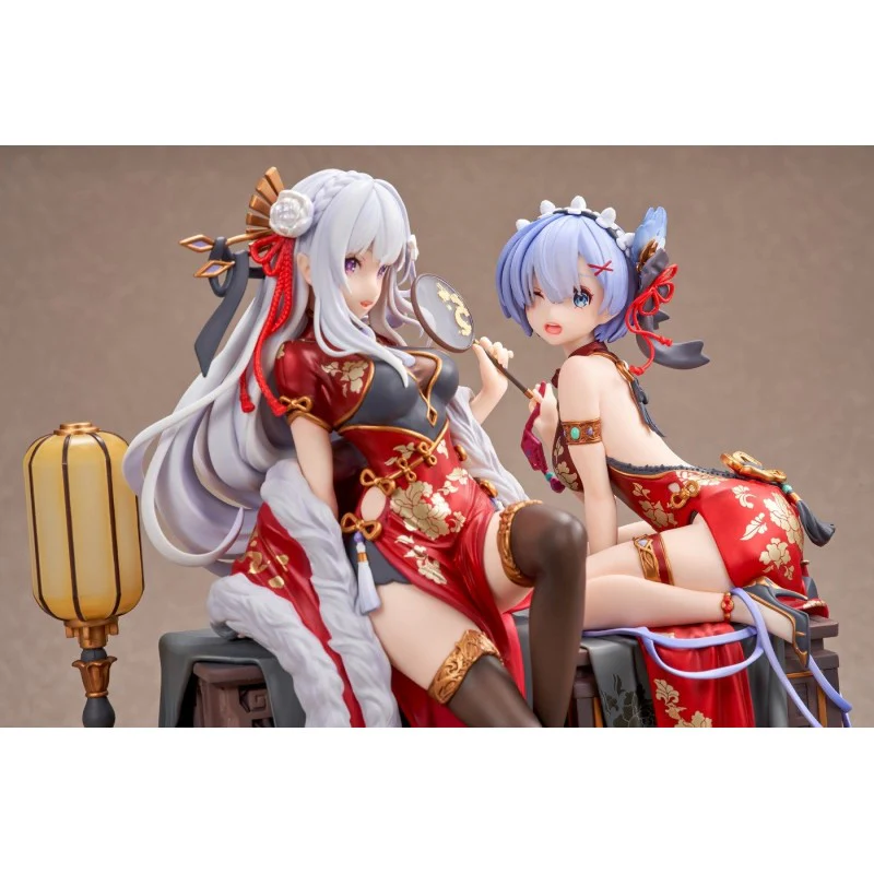 [Pre-order] Re:Zero - Rem & Emilia (Graceful Beauty 2024 New Year Ver.) 1/7 Scale Figure Kadokawa - Image 7