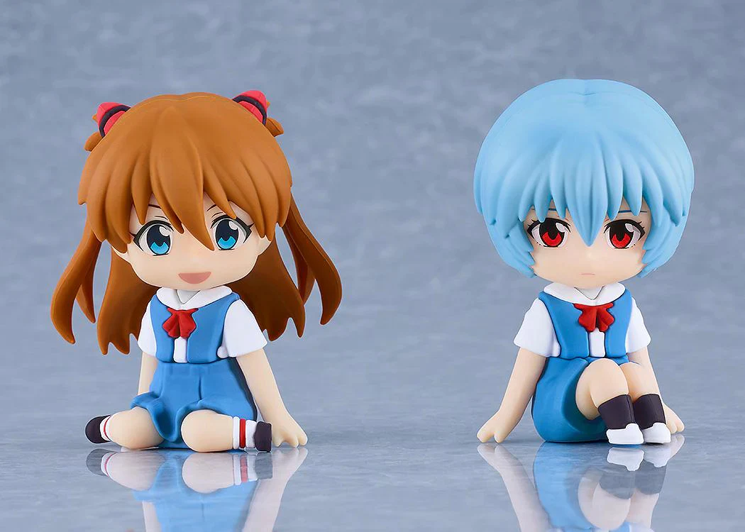 [Pre-order] Rebuild of Evangelion - Rei Ayanami & Asuka Shikinami Langley Rubber Keychain Good Smile Company - Image 2