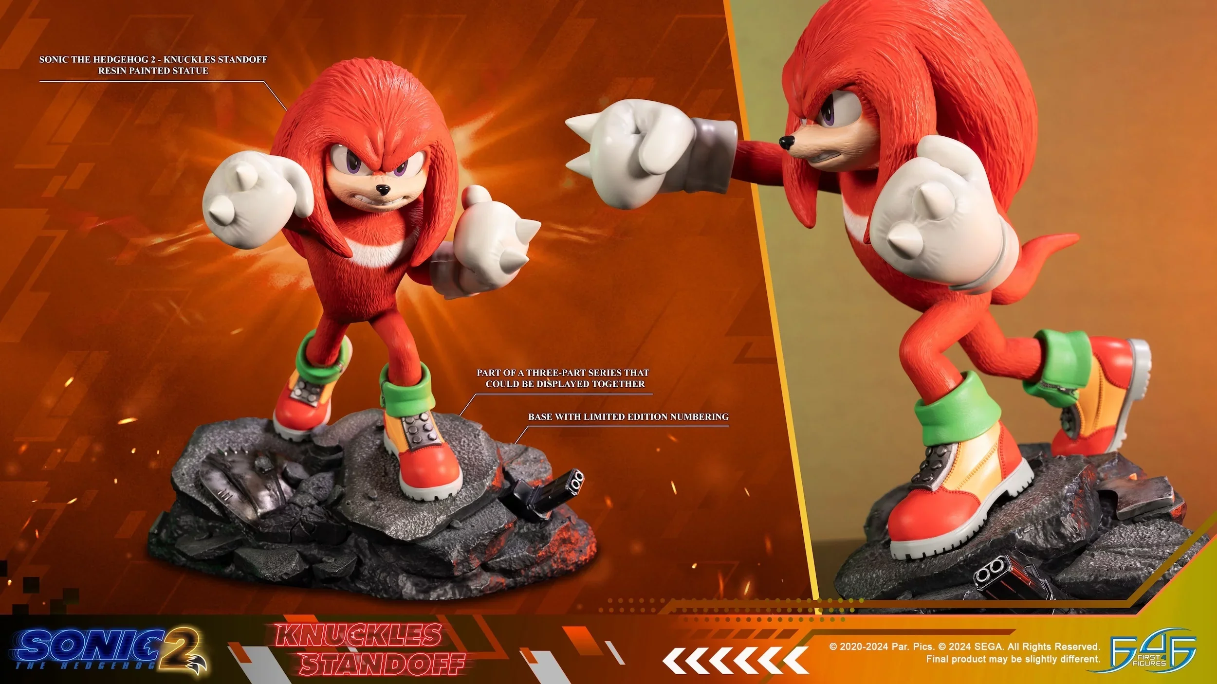 [Pre-order] Sonic the Hedgehog 2 - Knuckles Standoff Non Scale Figure First 4 Figures - Image 2