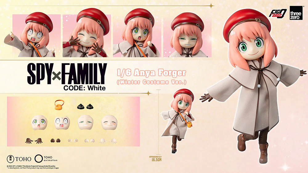 [Pre-order] SPYxFAMILY - Anya Forger (Winter Costume Ver.) FigZero 1/6 Action Figure ThreeZero - Image 16
