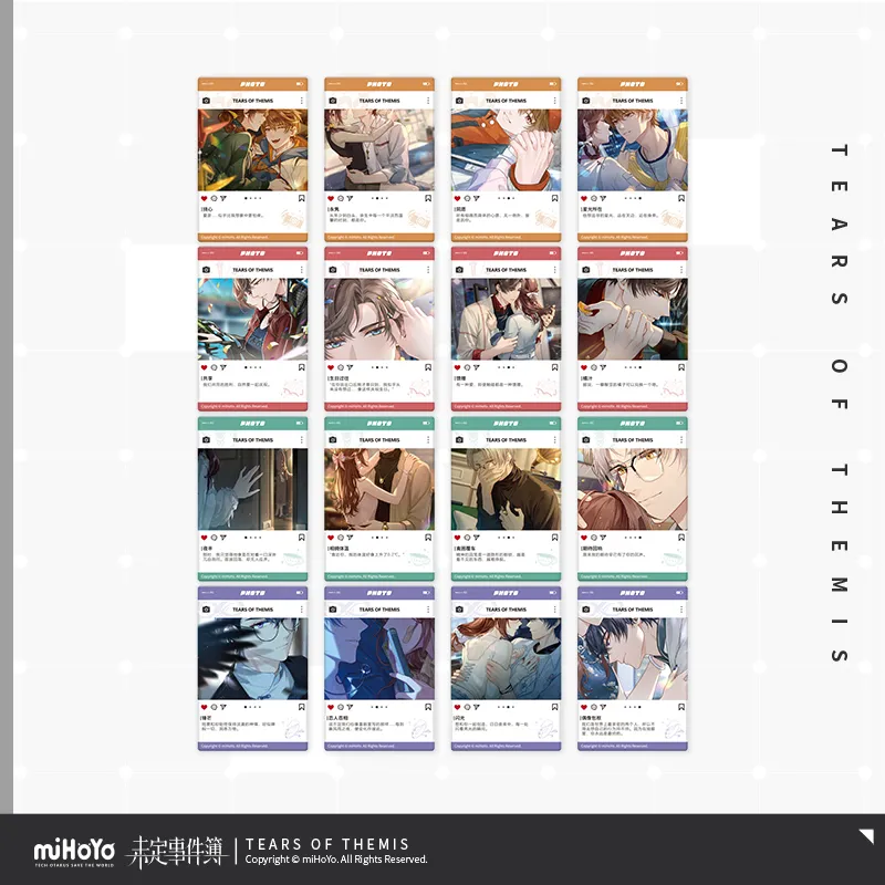 [Pre-order] Tears of Themis - Collection Series Fixed CG Acrylic Photo Card Vol.6 miHoYo