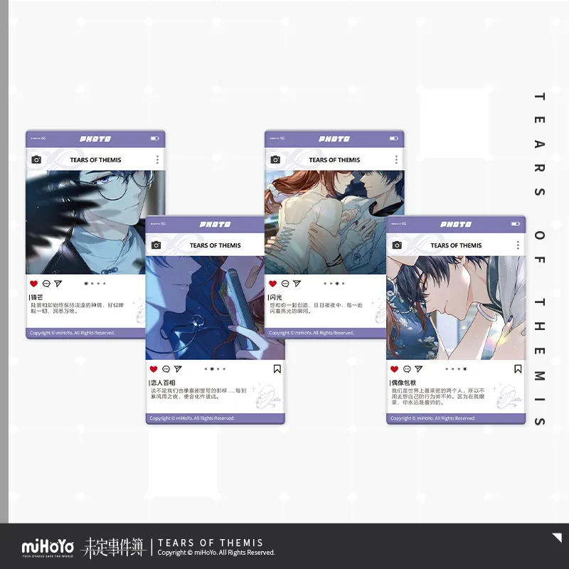 [Pre-order] Tears of Themis - Collection Series Fixed CG Acrylic Photo Card Vol.6 miHoYo - Image 5