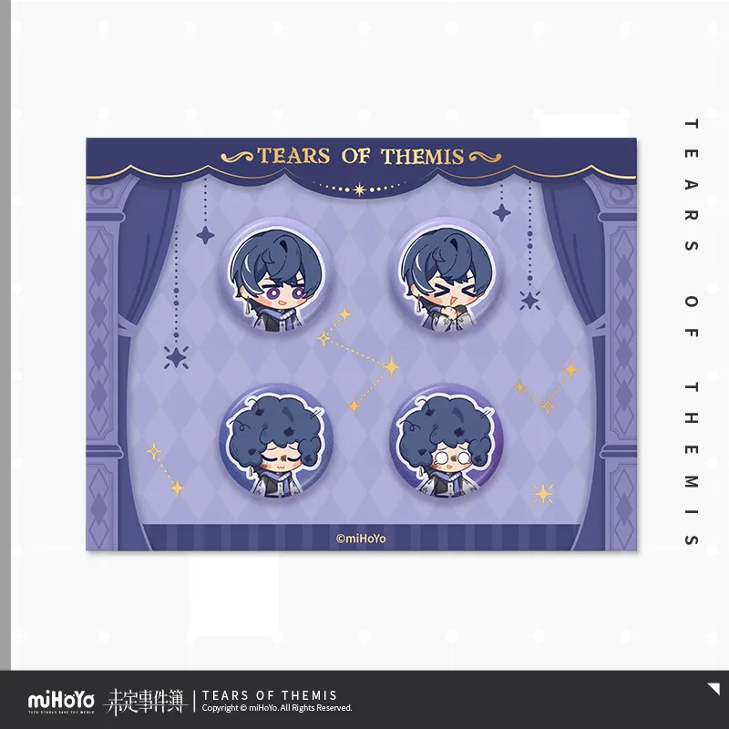 [Pre-order] Tears of Themis - Heartfelt Attraction Series Chibi Mini Badge Set miHoYo - Image 2