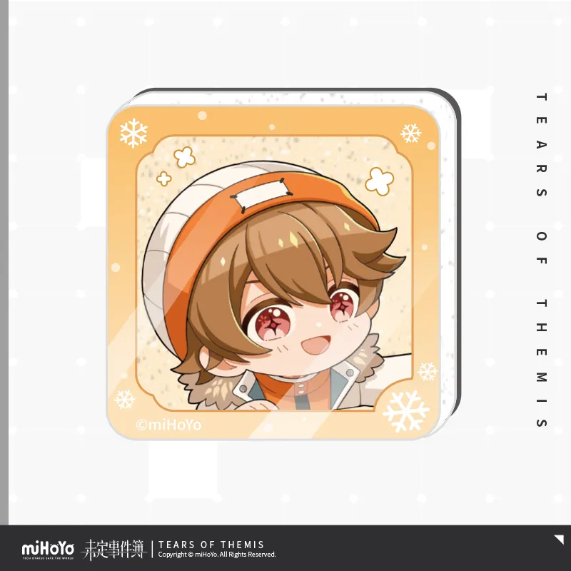 Tears of Themis - Winter Snow Commemorative Series Chibi Acrylic Refrigerator Magnet Set miHoYo - Image 2