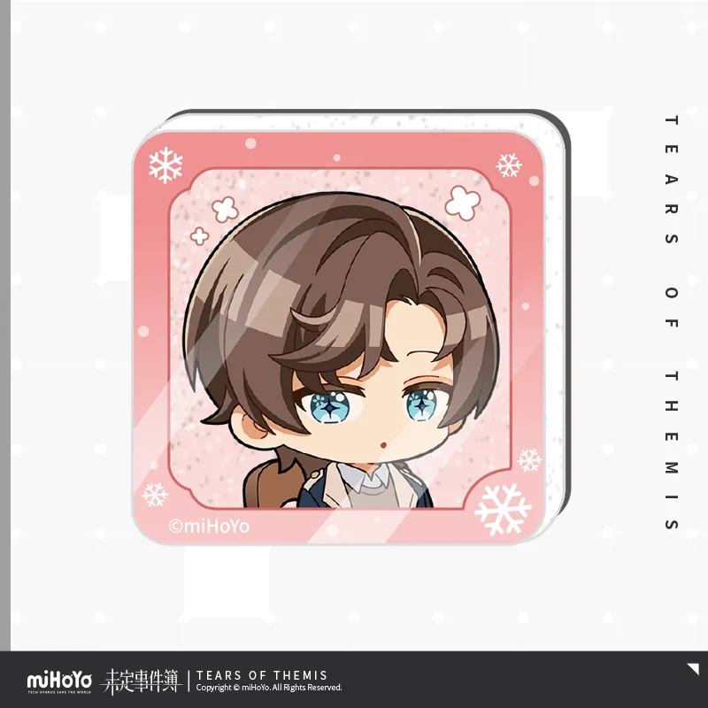 Tears of Themis - Winter Snow Commemorative Series Chibi Acrylic Refrigerator Magnet Set miHoYo - Image 3